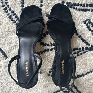Larroude Black Heels Sz 9
